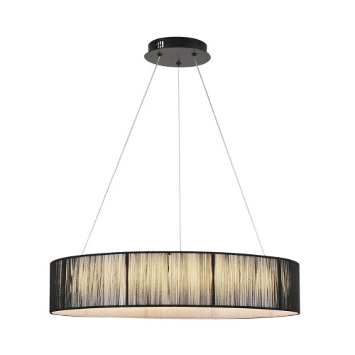 Светильник подвесной LED Kava 8371/40L Lumion чёрный на 1 лампу, основание чёрное в стиле минимализм кольца фото 10