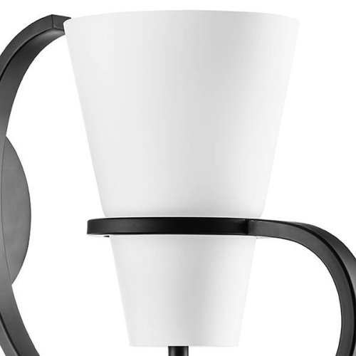 Бра Fiacolla 733617 Lightstar белый на 1 лампа, основание чёрное в стиле современный  фото 2