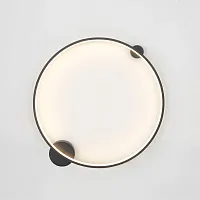 Бра LED с пультом REAL AP26W LED BLACK Crystal Lux белый на 1 лампу, основание чёрное в стиле современный 