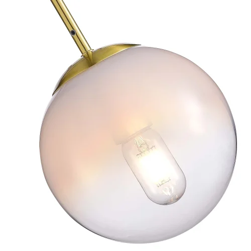 Светильник подвесной Cassius SL1190.203.01 ST-Luce белый 1 лампа, основание золотое в стиле современный шар фото 3