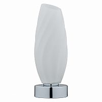 Настольная лампа Shivon 6519/1T Lumion белая 1 лампа, основание хром металл в стиле классический 
