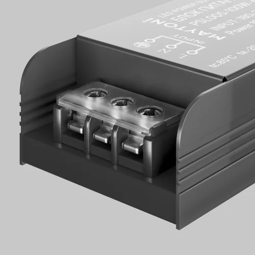 Блок питания 48V 100Вт IP20 Power Supply Magnetic PSL005-100W-48V-IP20 Maytoni чёрный в стиле хай-тек современный для светильников серии Power Supply Magnetic магнитный s35 gravity магнитная radity радиусная магнитная exility тонкая магнитная фото 6