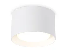 Светильник накладной TN70812 Ambrella light белый 1 лампа, основание белое в стиле модерн хай-тек круглый