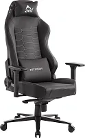 Геймерское кресло Blackshot Экокожа Черный EP Blackshot PU Black Everprof, чёрный/экокожа, ножки//, размеры - 1300*1380***770*