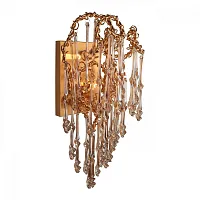 Бра Barbaresco OML-85401-02 Omnilux янтарный 2 лампы, основание золотое в стиле классический 