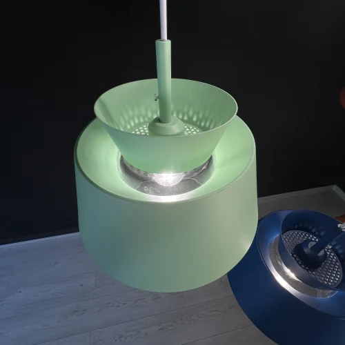 Светильник подвесной SOTA Зеленый йогурт 178039-26 ImperiumLoft зелёный 1 лампа, основание чёрное в стиле современный  фото 35