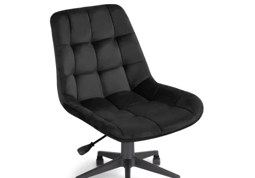 Компьютерное кресло Келми 1 черный / черный 518301 Woodville, чёрный/велюр, ножки/пластик/чёрный, размеры - *880***510*610 фото 6