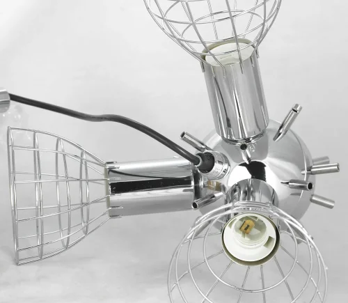 Торшер Kodiak LSP-0575 Lussole  белый 3 лампы, основание хром в стиле арт-деко
 фото 4