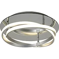 Светильник потолочный LED INFINITY 5727 Mantra серебряный 1 лампа, основание хром в стиле хай-тек кольца