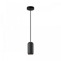 Светильник подвесной Cocoon 5060/1B Odeon Light чёрный 1 лампа, основание чёрное в стиле модерн трубочки