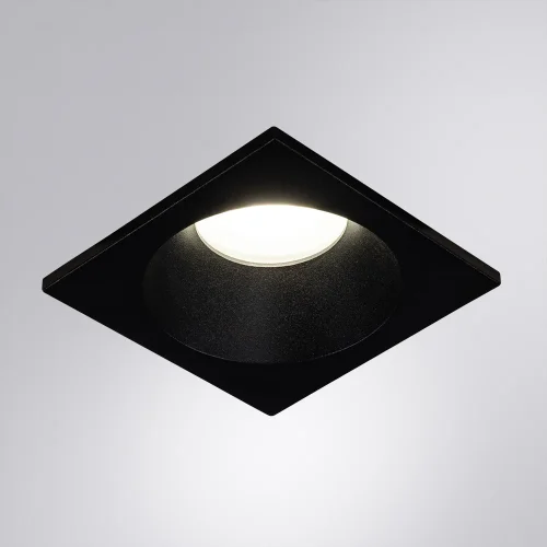 Светильник точечный Helm A2868PL-1BK Arte Lamp чёрный 1 лампа, основание чёрное в стиле современный квадратный фото 2