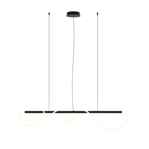 Светильник подвесной LED Tau MOD146PL-L30B3K Maytoni белый на 1 лампу, основание чёрное в стиле современный хай-тек минимализм фото 2