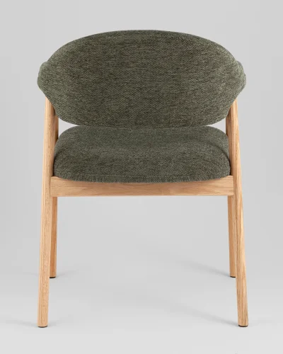 Стул обеденный Tavu с деревянными ножками, зеленый УТ000041726 Stool Group, /, ножки//, размеры - ***** фото 8