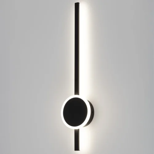 Бра с выключателем LED Стиг CL203311 Citilux чёрный на 1 лампа, основание чёрное в стиле современный хай-тек отражённый свет фото 4