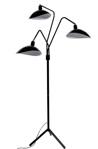 Торшер Adarrio LDF 511-3 BK Lumina Deco  чёрный 3 лампы, основание чёрное в стиле современный
 фото 3