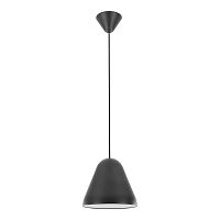 Светильник подвесной Jenkins LSP-7311 Lussole чёрный 1 лампа, основание чёрное в стиле современный хай-тек 
