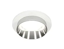 Светильник точечный Techno spot XC6512022 Ambrella light серебряный 1 лампа, основание белое в стиле модерн хай-тек круглый