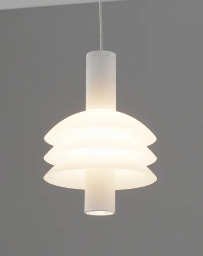 Светильник подвесной LED Sylv V11387-PL Moderli белый на 1 лампу, основание белое в стиле современный фото 3