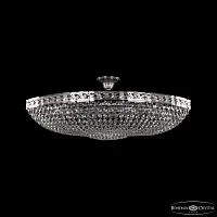 Люстра потолочная 19283/100IV Ni Bohemia Ivele Crystal прозрачная на 14 ламп, основание никель в стиле классика sp