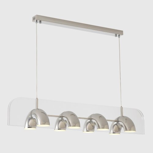 Светильник подвесной ЛЕД ELEMENT SP48W LED CHROME Crystal Lux белый на 1 лампу, основание хром в стиле лофт линейный