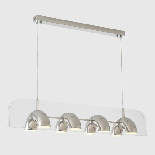 Светильник подвесной ЛЕД ELEMENT SP48W LED CHROME Crystal Lux белый на 1 лампу, основание хром в стиле лофт линейный