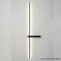 Бра с выключателем LED CLT 077W1000 BL Crystal Lux чёрный на 1 лампу, основание чёрное в стиле современный отражённый свет