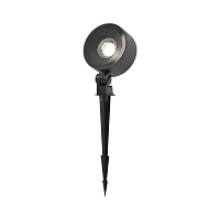 Ландшафтный светильник LED Core O495FL-L25B3K Maytoni уличный IP65 чёрный на 1 лампу, плафон чёрный в стиле современный хай-тек LED
