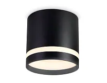 Светильник накладной TN537 TN5373 Ambrella light чёрный 1 лампа, основание чёрное в стиле хай-тек современный круглый