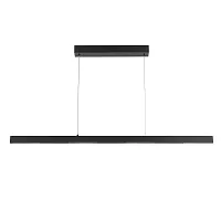 Светильник подвесной LED Lao A2190SP-1BK Arte Lamp чёрный 1 лампа, основание чёрное в стиле современный хай-тек минимализм линейный