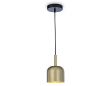 Светильник подвесной TR97113 Ambrella light золотой 1 лампа, основание чёрное в стиле лофт современный 