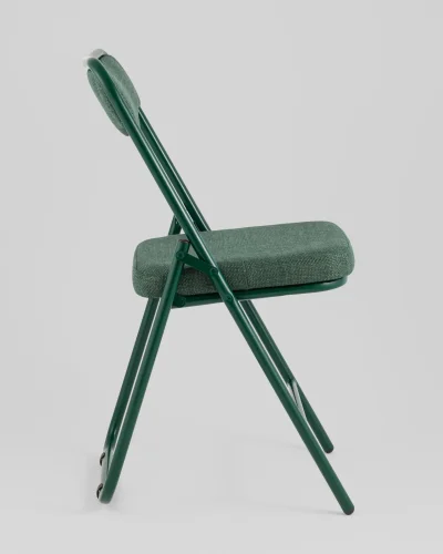 Стул складной Джонни рогожка зеленая каркас зеленый УТ000039509 Stool Group, зелёный/рогожка, ножки/металл/зелёный, размеры - ***** фото 6