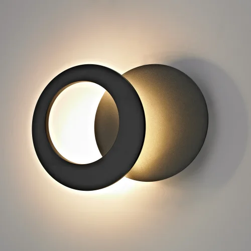 Бра LED Toronto 8462 Mantra чёрный на 1 лампа, основание чёрное в стиле современный хай-тек отражённый свет
