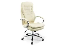 Компьютерное кресло Tomar кремовое 1742 Woodville, кремовый/искусственная кожа, ножки/металл/хром, размеры - *1260***680*680
