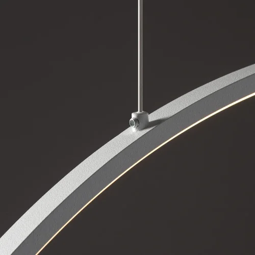 Светильник подвесной LED Circolo Led M 11605-NW Nowodvorski белый на 1 лампу, основание белое в стиле современный кольца фото 5
