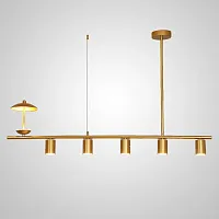 Светильник подвесной HETLEY L120 Gold 203907-23 ImperiumLoft золотой на 6 ламп, основание золотое в стиле современный 