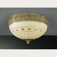Люстра потолочная  PL 7104/2 Reccagni Angelo бежевая на 2 лампы, основание золотое в стиле классический 