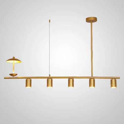 Светильник подвесной HETLEY L120 Gold 203907-23 ImperiumLoft золотой на 6 ламп, основание золотое в стиле современный 