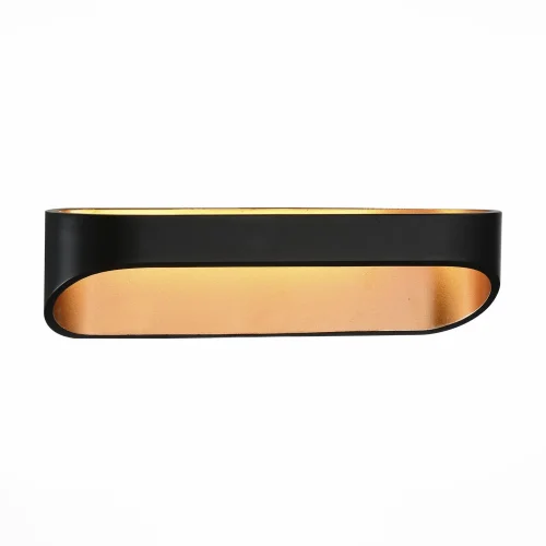 Бра LED Mensola SL582.041.01 ST-Luce чёрный золотой на 1 лампа, основание чёрное в стиле хай-тек 