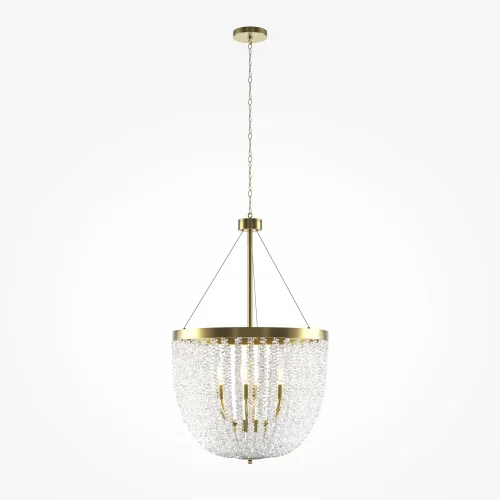 Люстра подвесная Intrigue MOD440PL-06BS Maytoni прозрачная на 6 ламп, основание латунь в стиле современный фото 4 Люстра подвесная Intrigue MOD440PL-06BS Maytoni прозрачная на 6 ламп, основание латунь в стиле современный фото 4