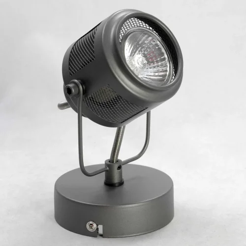 Спот с 1 лампой лофт LSP-8045 Lussole чёрный GU10 в стиле лофт  фото 2