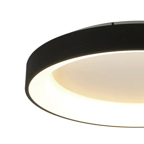Люстра потолочная LED с пультом Niseko 8580 Mantra чёрная на 1 лампа, основание чёрное в стиле современный хай-тек с пультом фото 3