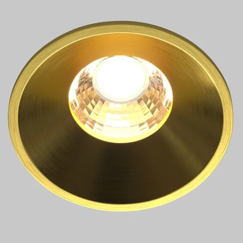 Светильник точечный LED Round DL058-7W3K-BS Maytoni латунь 1 лампа, основание латунь в стиле современный  фото 2