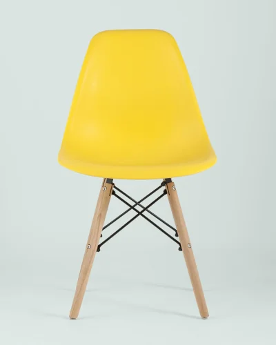 Стул EAMES, желтый УТ000037590 Stool Group, /, ножки/массив бука/бежевый, размеры - *815***460*530 фото 5