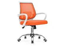 Компьютерное кресло Ergoplus orange / white 15373 Woodville, оранжевый/ткань, ножки/металл/хром, размеры - *940***610*
