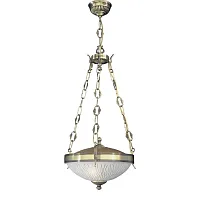 Люстра подвесная  L 5610/2 Reccagni Angelo белая на 2 лампы, основание античное бронза в стиле классический 