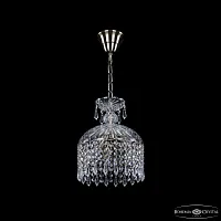 Светильник подвесной 14781/22 Pa Drops Bohemia Ivele Crystal прозрачный 3 лампы, основание патина в стиле классический drops
