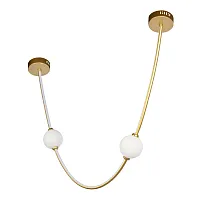 Светильник подвесной LED Embrace 10242/600 Gold LOFT IT белый 1 лампа, основание золотое в стиле современный 