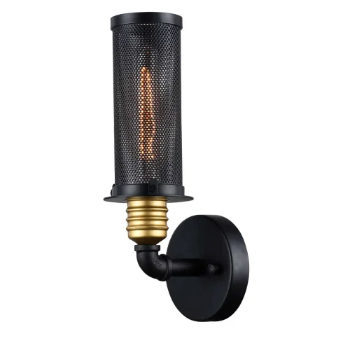 Бра лофт Strainer 1788-1W Favourite чёрный на 1 лампа, основание чёрное в стиле лофт 