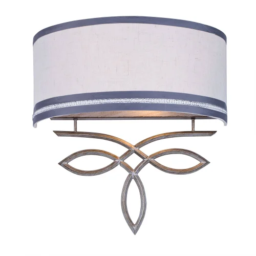 Бра Nika 1937-2W Favourite белый на 4 лампы, основание серебряное в стиле арт-деко 