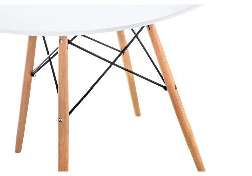 Стол Table 90 white / wood 15364 Woodville столешница белая из мдф фото 7